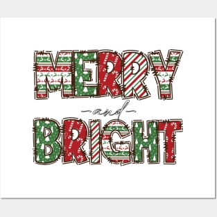 Merry and bright Posters and Art